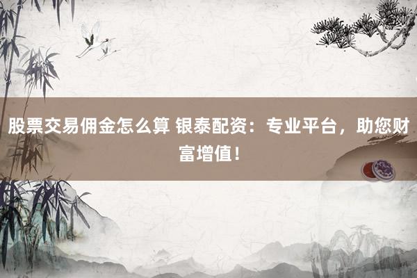 股票交易佣金怎么算 银泰配资：专业平台，助您财富增值！